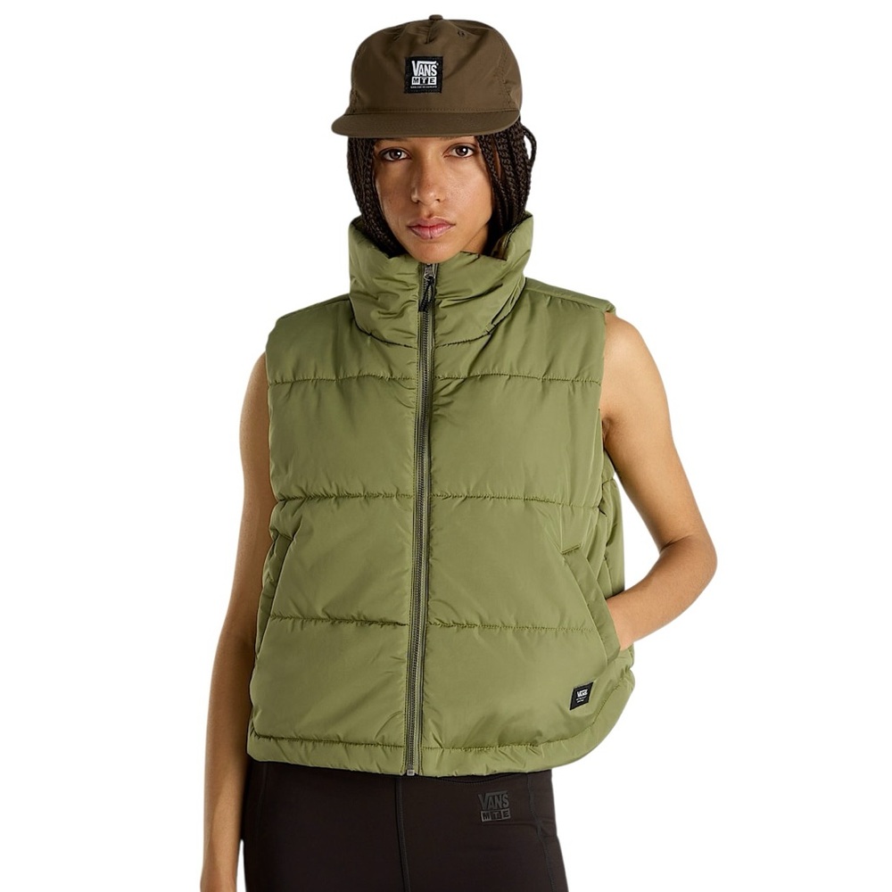 NWT Vans Women’s MTE Foundry Puffer Vest Green Size XL